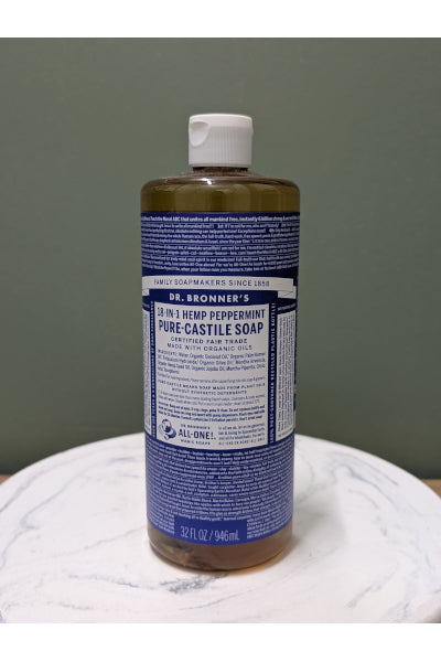 DR BRONNER'S CASTILLE SOAP PMINT 946ML