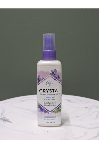 CRYSTAL ESSENCE DEOD SPRAY LAV/WHITE TEA