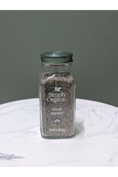 SIMPLY ORGANIC BLACK PEPPER 65G
