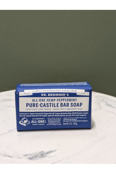 DR BRONNER'S CASTILE BAR P/MINT 140G