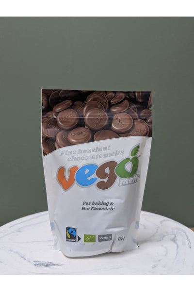 VEGO FINE HAZELNUT CHOC MELTS 180GM