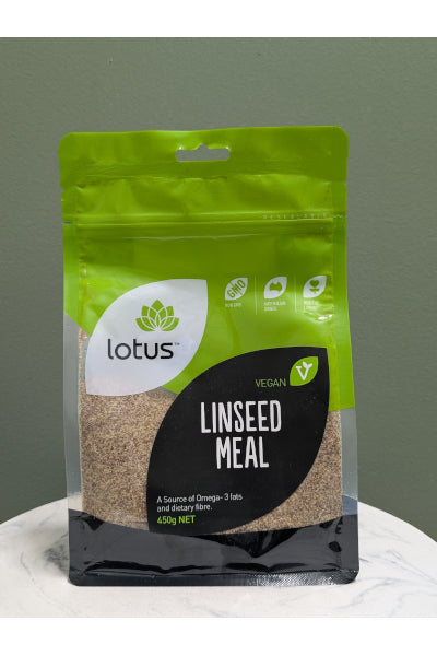LOT ORG LINSEED MEAL 450GM