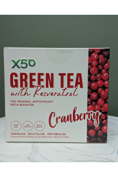 X50 GREEN TEA CRANBERRY 60 SERVE