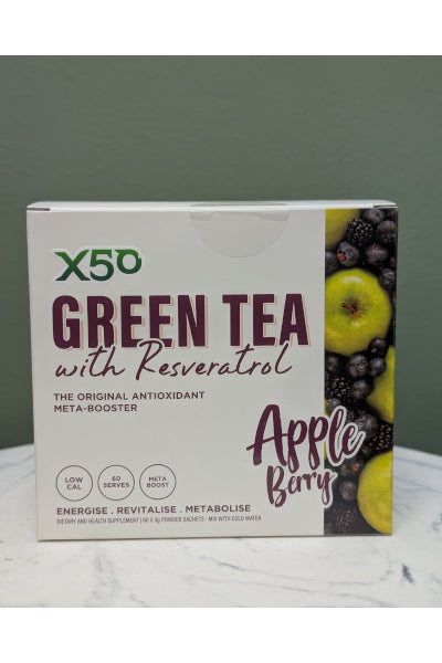 X50 GREEN TEA APPLE BERRY 60 SERVES