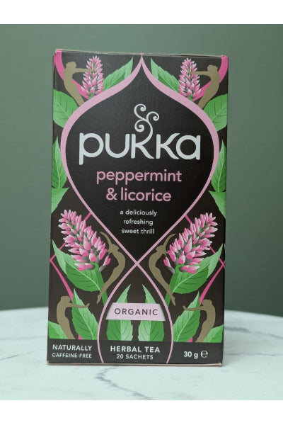 PUKKA LICORICE & PEPPERMINT TEA BAGS 20