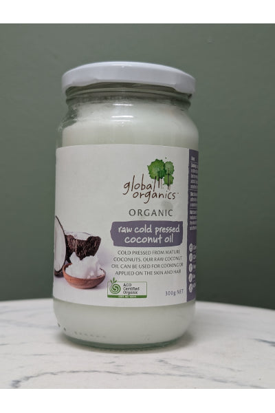 GLOBAL ORG RAW COLD PR COCONUT OIL 300GR