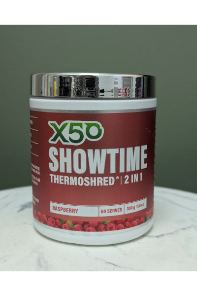 X50 SHOWTIME THERMO RASPBERRY 325G