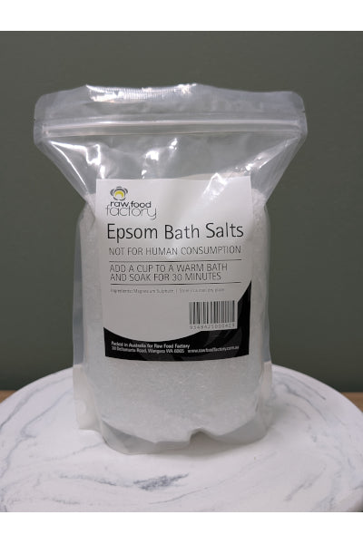 RAW FOOD FACTORY EPSOM BATH SALTS 1.5KG