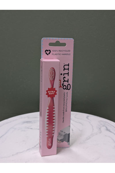 GRIN 100% RECYC TBRUSH KIDS SOFT ASSORT