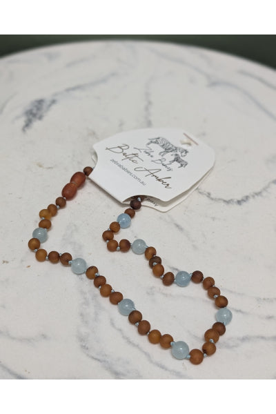 ZB AMBER BABY N/LACE COGNAC RAW + AQU 32