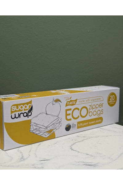 SUGARWRAP ECO ZIPPER BAG LARGE 20PK