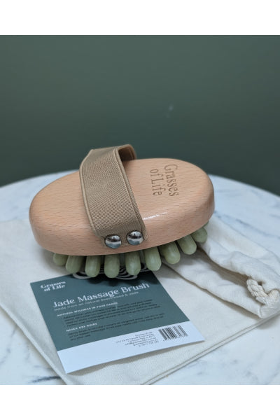 GRASSES OF LIFE JADE LYMPH MASSAGE BRUSH