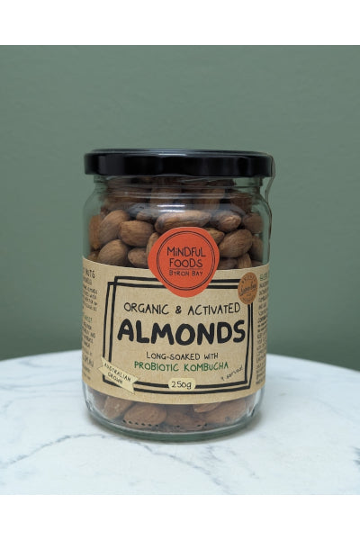 MINDFUL FOODS ALMONDS ORG & ACT 250GM