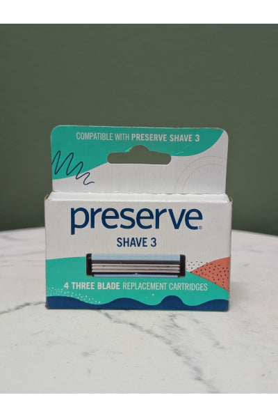 PRESERVE SHAVE 3 REPLACMENT BLADE