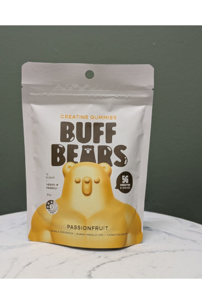 BUFF BEARS CREATINE GUMMIES PASSIONFRUIT