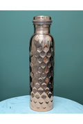 COPPER WATER BOTTLE HONEYCOMB 950ML