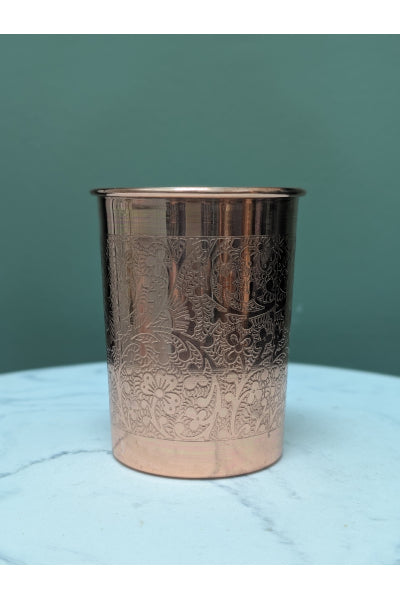 TAMRA PURE COPPER CUP EMBOSSED