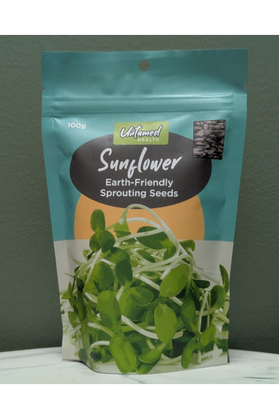 UNTAMED SUNFLOWER SPROUTING SEEDS 100G