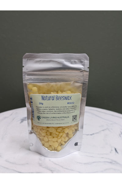 GREEN LIVING AUS NATURAL BEESWAX 30G
