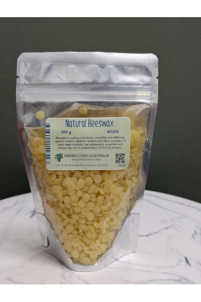 GREEN LIVING AUS NATURAL BEESWAX 100G