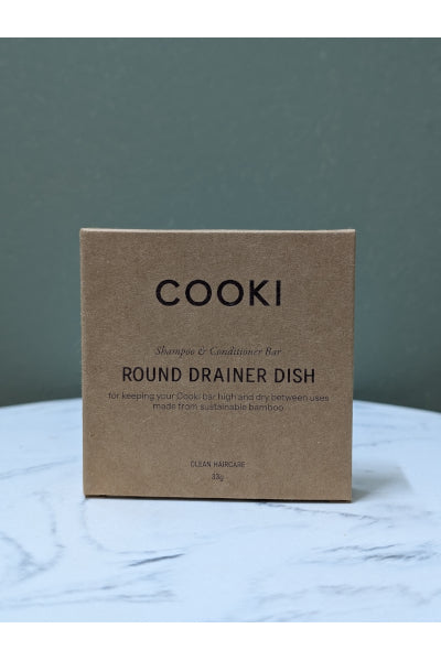 COOKI BAMBOO DRAINER DISH ROUND