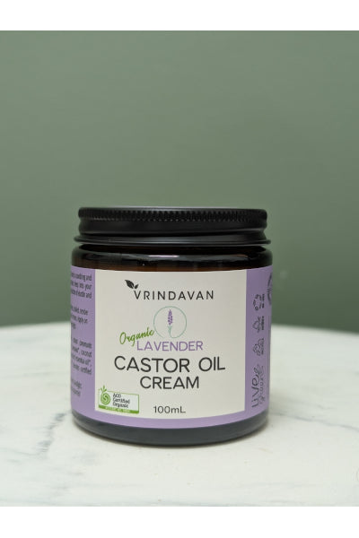 VRINDAVAN CASTOR OIL CREAM LAVENDER 100M