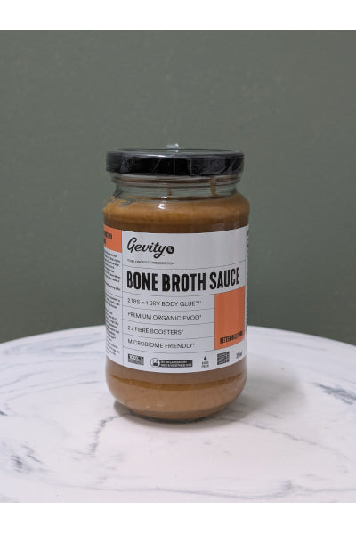 GEVITY BONE BROTH SAUCE BELLY BBQ 375ML