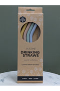 EVER ECO SILICONE DRINKING STRAWS 4 PACK