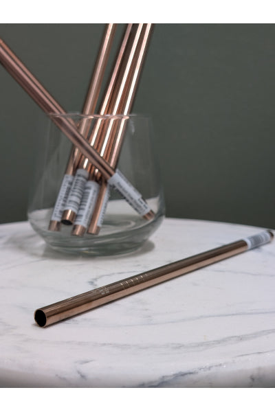 EVER ECO ROSE GOLD STRAW STRAIGHT SINGLE