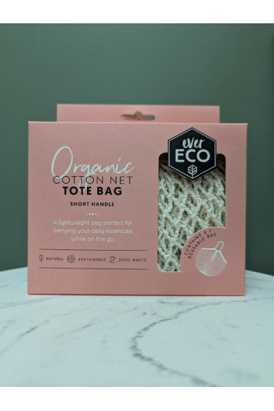 EVER ECO TOTE BAG COTTON NET SHORT HANDL