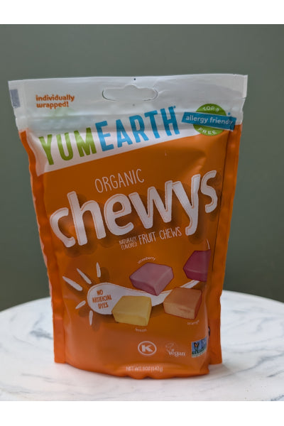YUM EARTH ORG FRUIT CHEWS 142G
