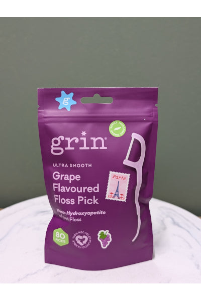 GRIN ULTRA SMOOTH FLOSS PICKS GRAPE 80P