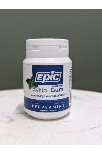 EPIC XYLITOL GUM PEPPERMINT 50 PCE
