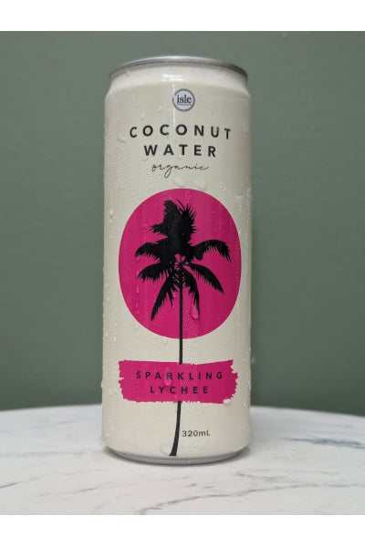 ISLE ORG COCONUT WATER LYCHEE 320ML