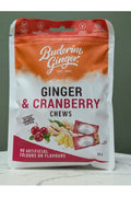 BUDERIM GINGER & CRANBERRY CHEWS 50GM