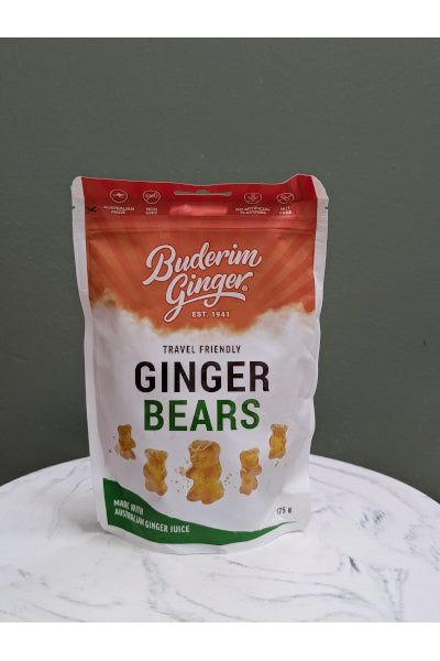 BUDERIM GINGER BEARS 175GM