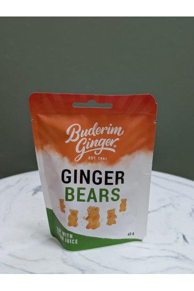 BUDERIM GINGER BEARS 40GM