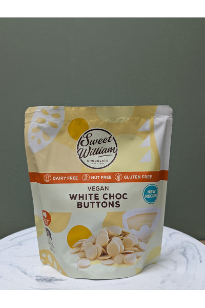 SWEET WILLIAM WHITE CHOC BAKING BUTTONS