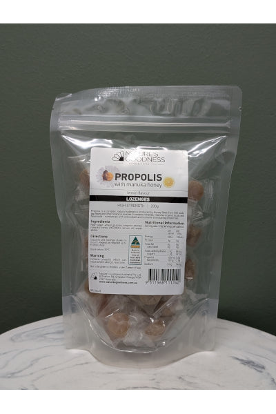 N/G PROPOLIS CANDIES H/LEMON 200GM