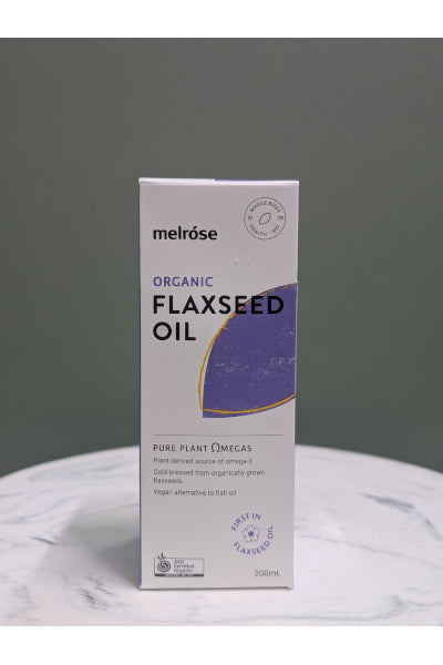 MEL FLAXSEED OIL ORG 200ML