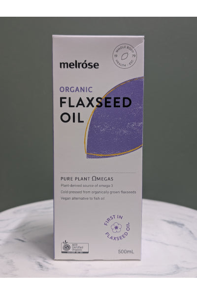 MEL FLAXSEED OIL ORG 500ML
