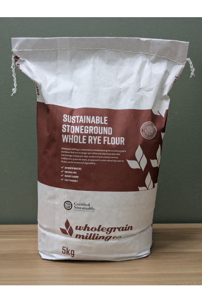 HTG SGROUND WMEAL RYE FLOUR 5KG