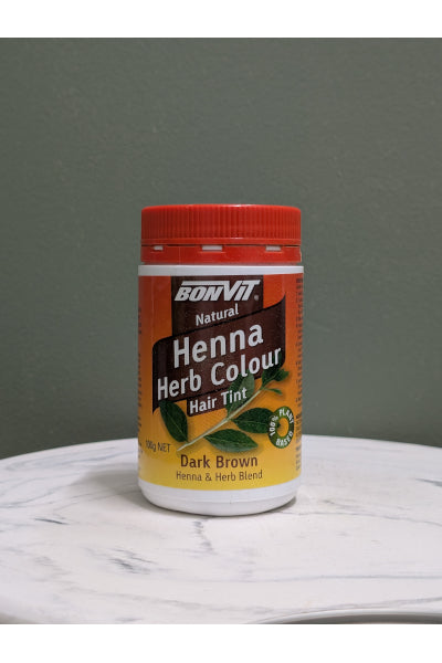 BONVIT HENNA POWDER DARK BROWN 100G