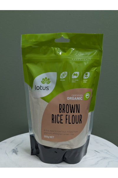 LOT ORG BROWN RICE FLOUR 500G