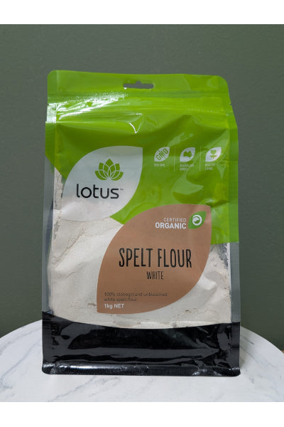 LOT ORG SPELT FLOUR WHITE 1KG