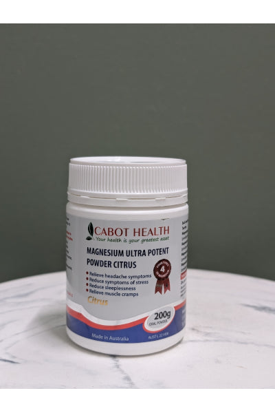 CABOT HEALTH MAGNESIUM ULTRA CITRUS 200G