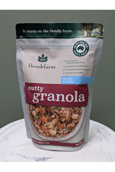 BFARM NUTTY GRANOLA MAPLE VANILLA 450GM