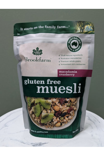 BFARM GF MUESLI CRAN MACADAMIA 350G