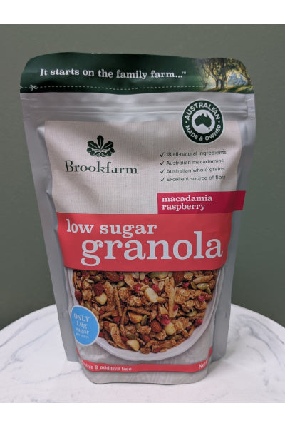BFARM LOW SUGAR GRANOLA MAC RAS 400G