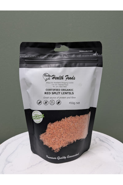DC ORG LENTILS 450G RED SPLIT